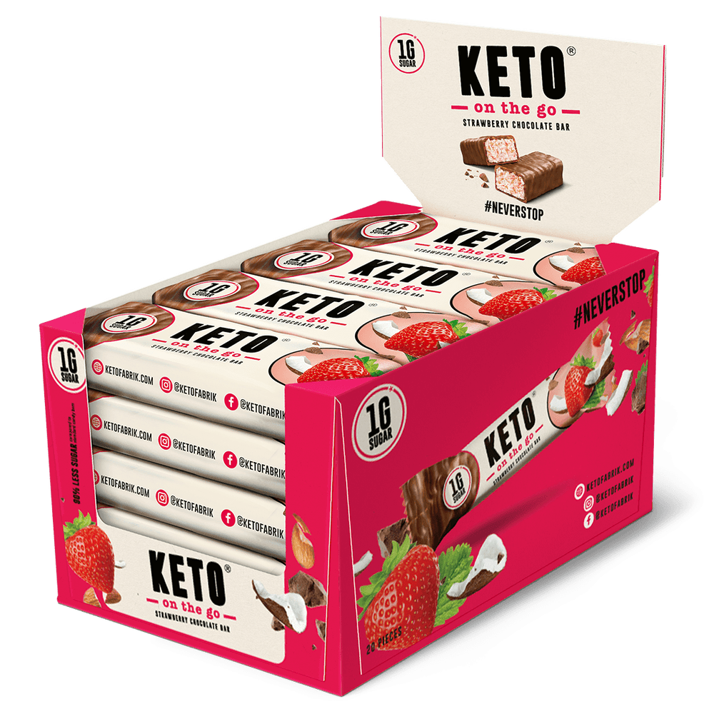 Ketofabrik Erdbeere Schokolade 20er Box