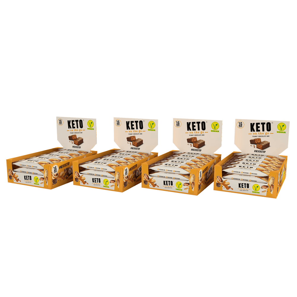 Vorteilsboxen Riegel KETOFABRIK Vorteilsbox Schokolade Erdnuss (60 Riegel) 